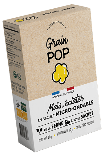 Boite popcorn nature