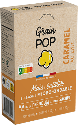 Boite popcorn caramel